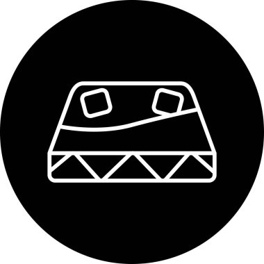 Yatak Ağı simgesi, basit vektör illüstrasyonu