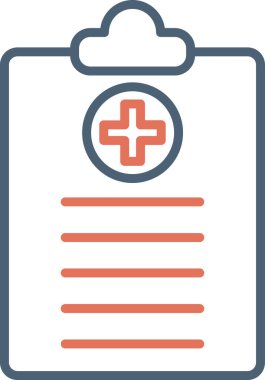 Tıbbi Sağlık Denetim simgesi vektör illüstrasyonu