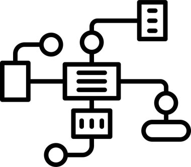 Şebeke. Web simgesi basit tasarım 