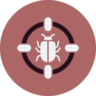 kötü amaçlı yazılım. Web simgesi basit illüstrasyon