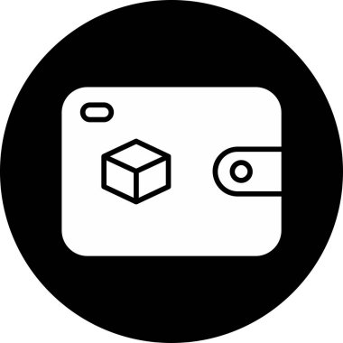 Wallet icon, vector illustration simple design