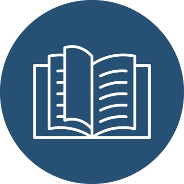 kitap simgesi, vektör illüstrasyonu basit tasarım