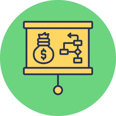 Planlama. Web simgesi basit tasarım 