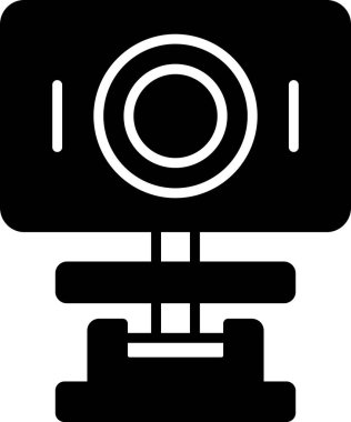 webcam simgesi, vektör illüstrasyonu