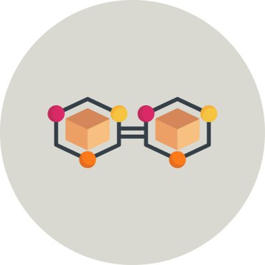 Engelleme zinciri. Web simgesi basit tasarım