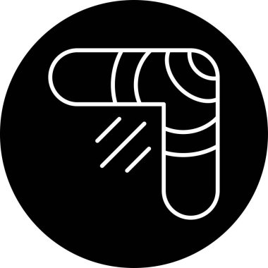 Bumerang web simgesi, vektör çizim 