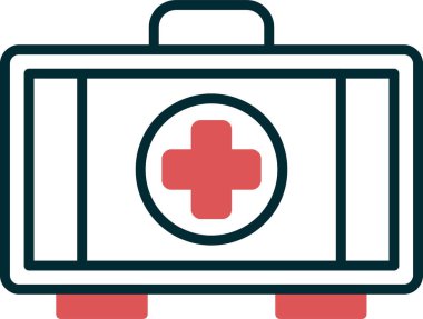 İlk yardım kiti vektör illüstrasyonu