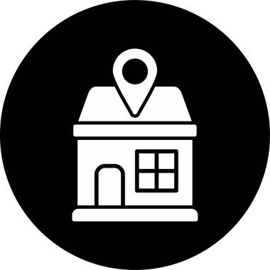 Konum pin simgesinin vektör illüstrasyonu 