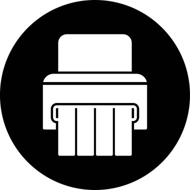 Kağıt dilimleme için ofis parçalayıcı, vektör resmi