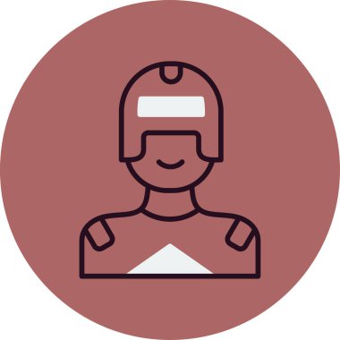 Süper kahraman ağ simgesi, vektör illüstrasyonu