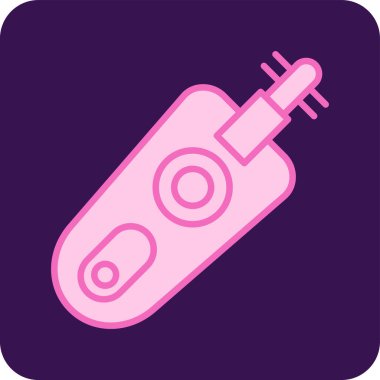 Burun kılları için temel doğrusal budayıcı çizimi