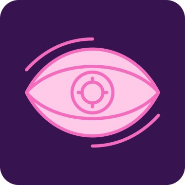 İnsan gözünün basit doğrusal resmi açıldı, vizyon kavramı