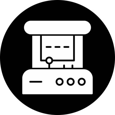 Arcade web simgesi, basit vektör illüstrasyonu