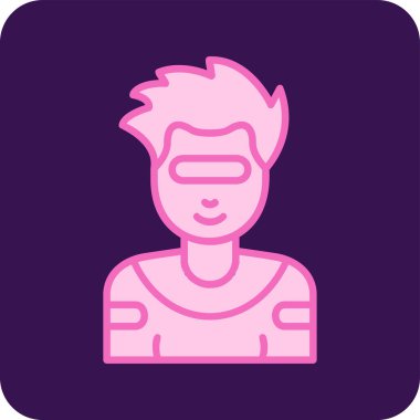 adam siber punk Google kullanıyor, temel satır resmi