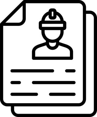 belge simgesi, vektör illüstrasyonu basit tasarım