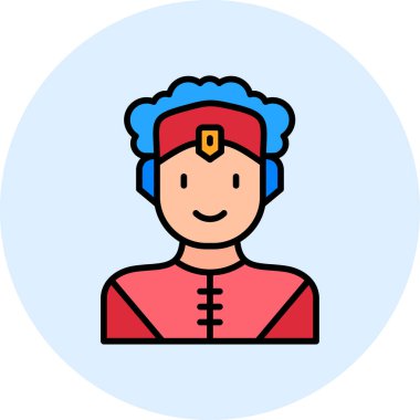 Süper kahraman ağ simgesi, vektör illüstrasyonu