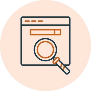 Tarayıcı modern simgesinin vektör illüstrasyonu