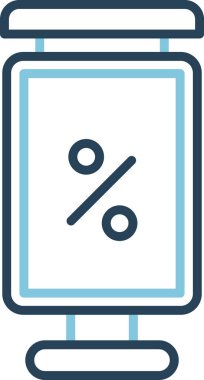 Mupi posterinin basit çizimi