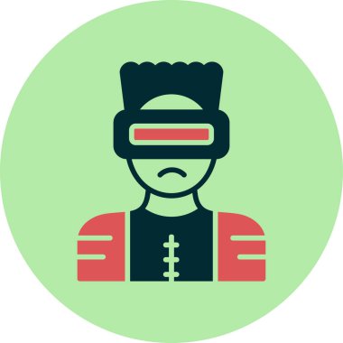 Süper kahraman ağ simgesi, vektör illüstrasyonu