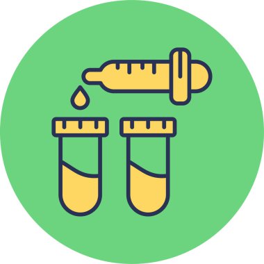 Pipette web simgesi vektör çizimi