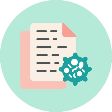 Test sonucu. Web simgesi basit illüstrasyon