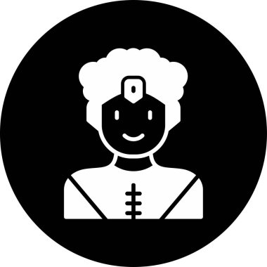 Süper kahraman ağ simgesi, vektör illüstrasyonu