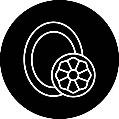 Büyük harf O web simgesi vektör illüstrasyonu