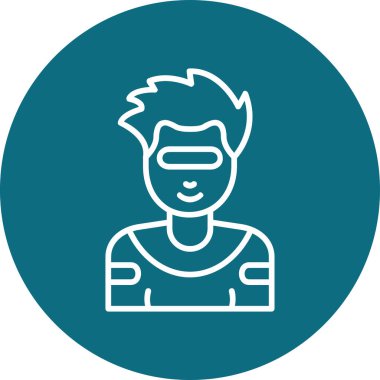 adam siber punk Google kullanıyor, temel satır resmi