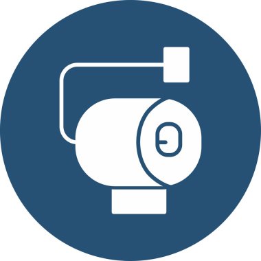 Basit web simgesi illüstrasyonu. tuvalet kağıdı rulosu