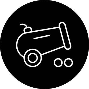 Topun ağ simgesi vektör illüstrasyonu