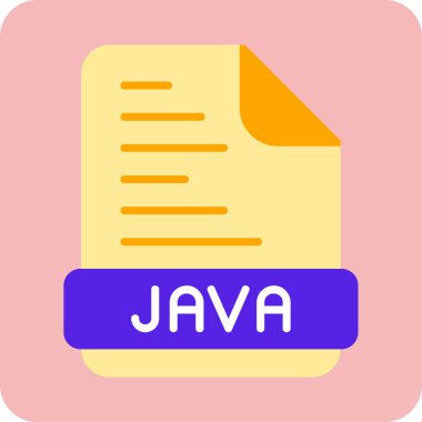 Java programlama kodu vektör illüstrasyonu 