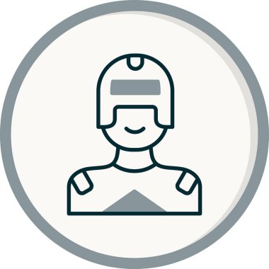 Süper kahraman ağ simgesi, vektör illüstrasyonu