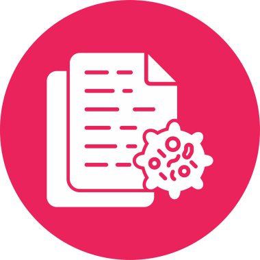 Test sonucu. Web simgesi basit illüstrasyon