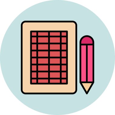 Özet geç. Web simgesi basit illüstrasyon