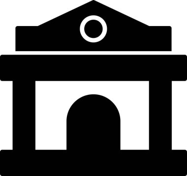 Banka web simgesi basit illüstrasyon 