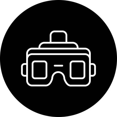 Gözlükler. Web simgesi basit illüstrasyon