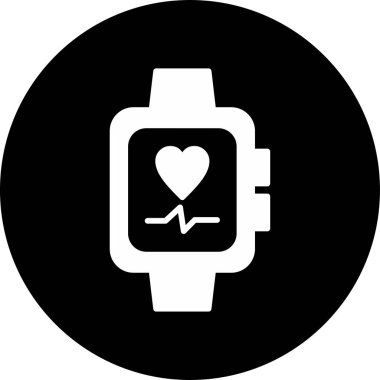 Smartwatch ağ simgesi, vektör illüstrasyonu