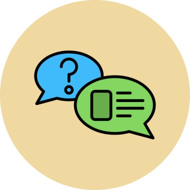 Konuşma baloncukları, iletiler, vektör illüstrasyonu