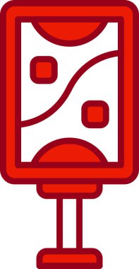 Mupi web simgesi vektör illüstrasyonu