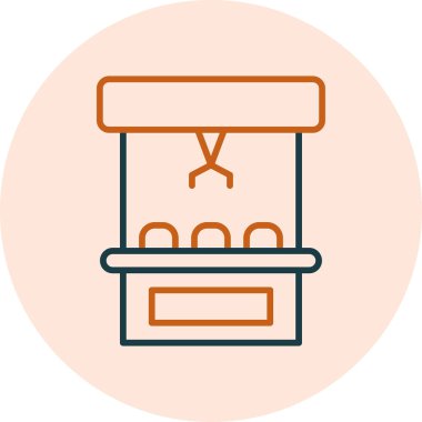 Pençe Makinesi Web simgesi vektör çizimi