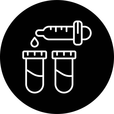 Pipette web simgesi vektör çizimi