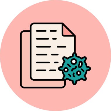 Test sonucu. Web simgesi basit illüstrasyon