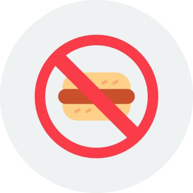 Fast food ikonu vektör çizimi yok 