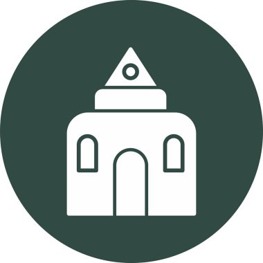 Kum Kalesi web simgesi, vektör illüstrasyonu