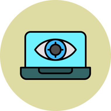 dizüstü bilgisayar simgesi, vektör illüstrasyonu basit tasarım