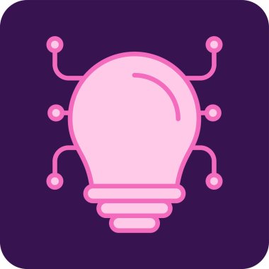 Ampul Ağı simgesi, vektör illüstrasyonu