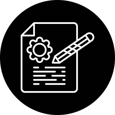 Sözleşmeli ağ simgesi, vektör illüstrasyonu