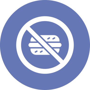 Fast food ikonu vektör çizimi yok 