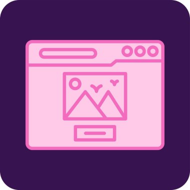 Modern Yorum simgesinin vektör illüstrasyonu