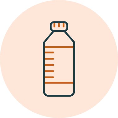 Bir şişe suyun vektör çizimi